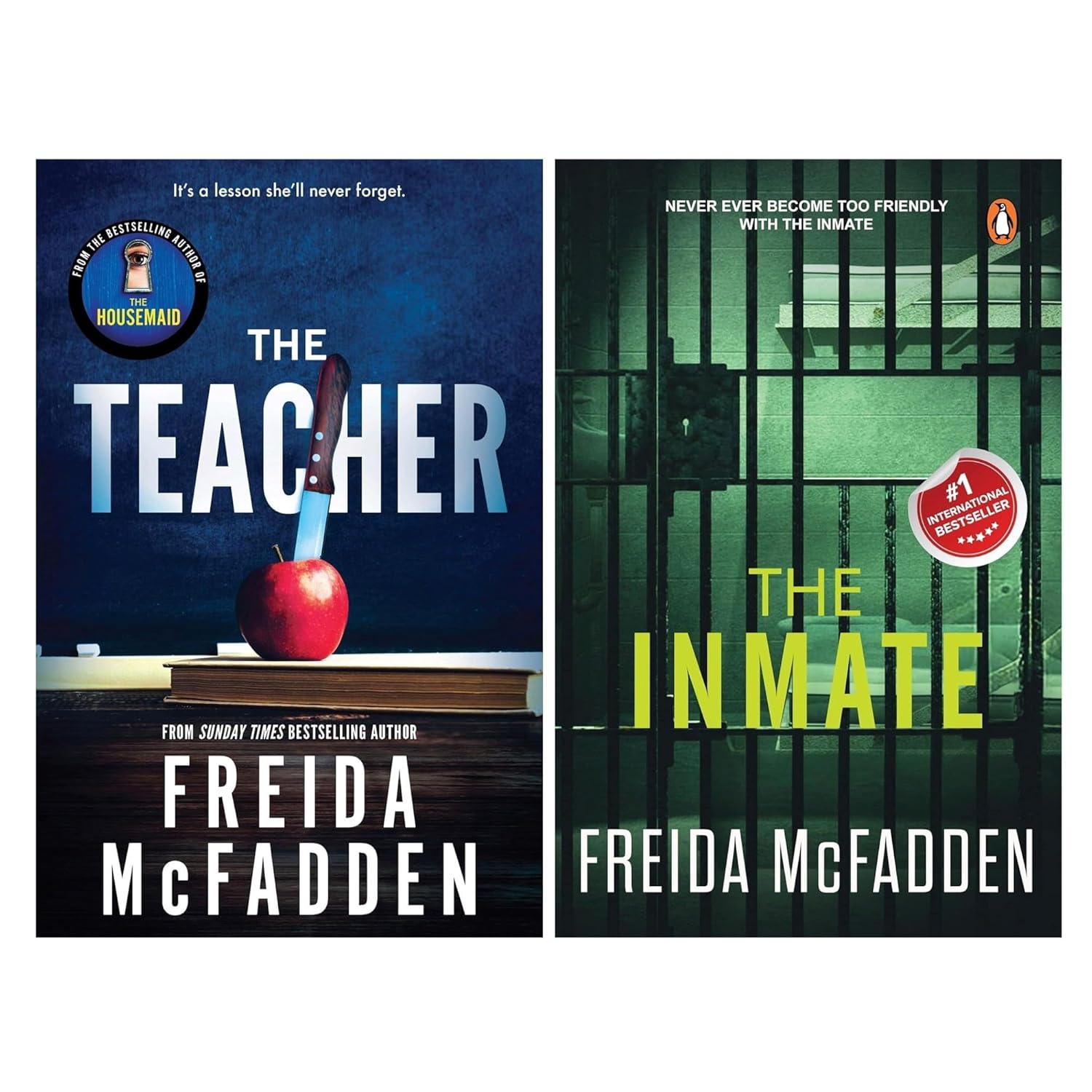 Freida McFadden Thriller Series 12 Books Collection Set (The Housemaid, The Housemaid's Secret, Housemaid Is Watching, The Tenant, Ward D, Never Lie, Coworker, Locked Door, Teacher, Inmate, The Crash and Boyfriend) - Image 5